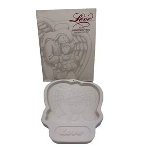 Vintage‎ Longaberger Pottery 1995 Angel Series "Love" Cookie Mold